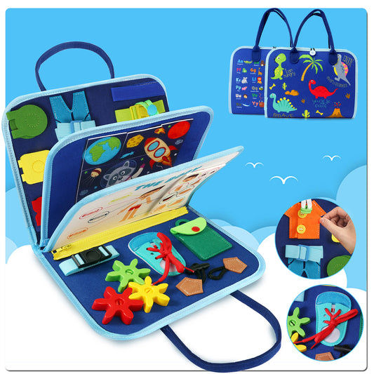 Shining Energy Busy Board - Montessori Toys - Airplane Travel Essentials