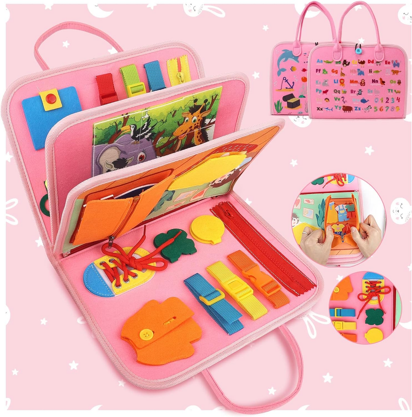 Shining Energy Busy Board - Montessori Toys - Airplane Travel Essentials