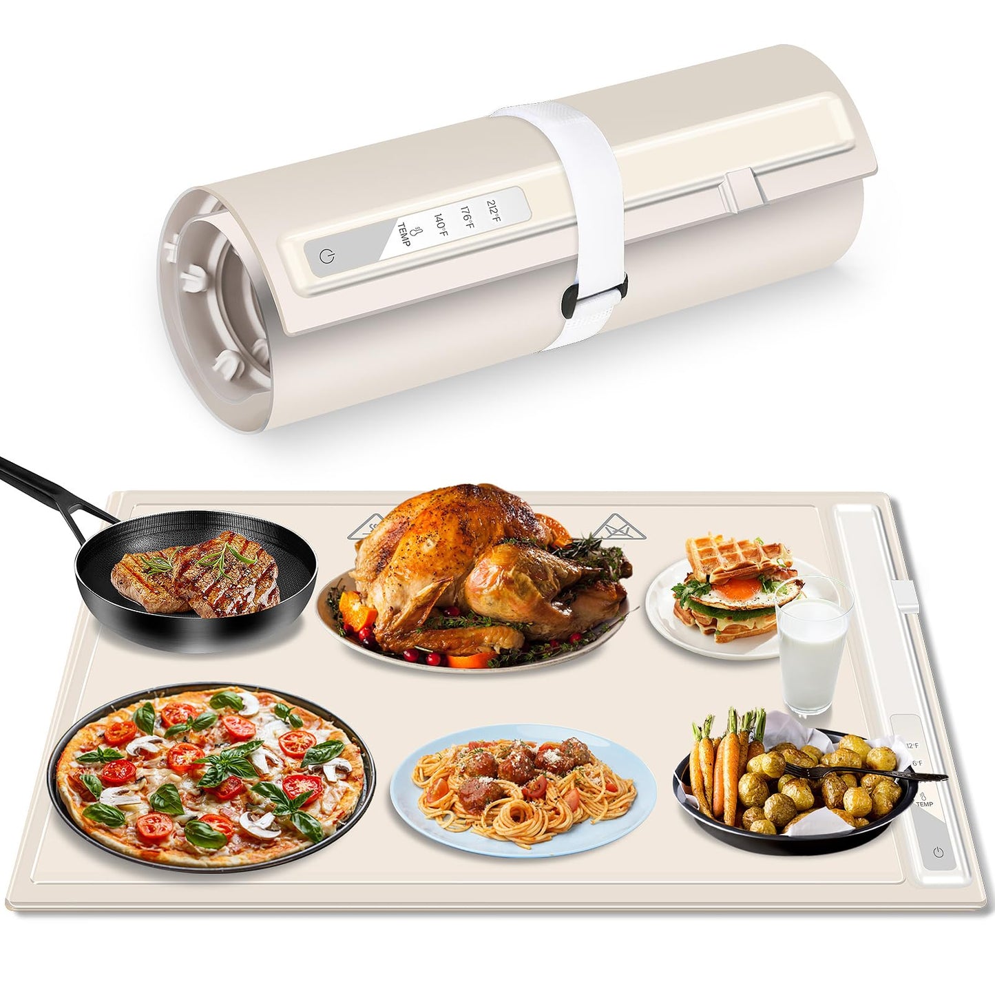 Food Warmer Silicone Electric Heating Tray